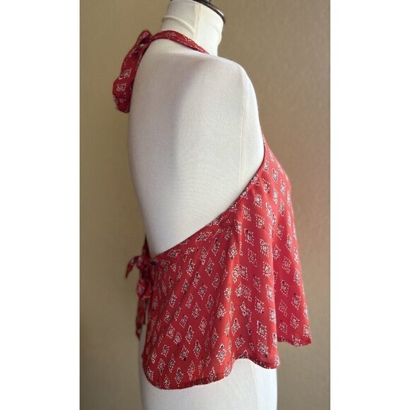 Billabong Tops - Billabong Juniors Festival Vibes Woven Halter Top Size Large